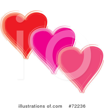 Royalty-Free (RF) Hearts Clipart Illustration by Rosie Piter - Stock Sample #72236