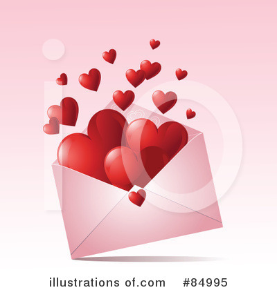 Royalty-Free (RF) Hearts Clipart Illustration by Pushkin - Stock Sample #84995