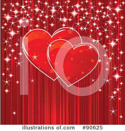 Royalty-Free (RF) Hearts Clipart Illustration by Pushkin - Stock Sample #90625