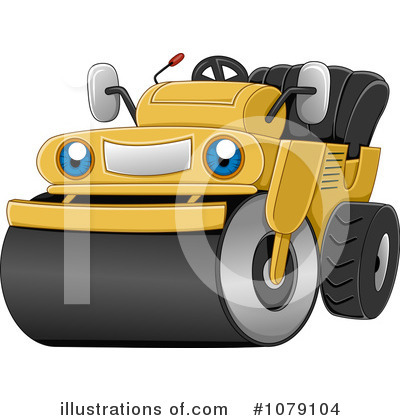 Road Roller Clipart #1079104 by BNP Design Studio