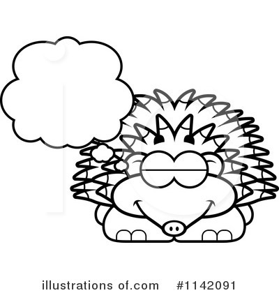 Royalty-Free (RF) Hedgehog Clipart Illustration by Cory Thoman - Stock Sample #1142091