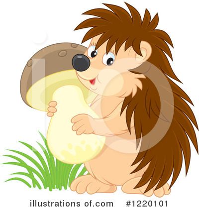 Royalty-Free (RF) Hedgehog Clipart Illustration by Alex Bannykh - Stock Sample #1220101