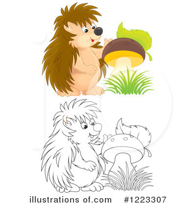 Royalty-Free (RF) Hedgehog Clipart Illustration by Alex Bannykh - Stock Sample #1223307