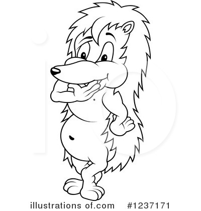 Royalty-Free (RF) Hedgehog Clipart Illustration by dero - Stock Sample #1237171
