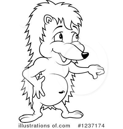 Royalty-Free (RF) Hedgehog Clipart Illustration by dero - Stock Sample #1237174