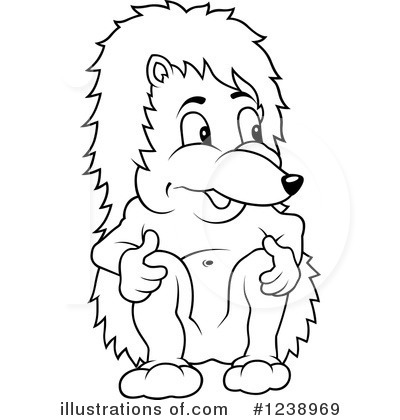 Royalty-Free (RF) Hedgehog Clipart Illustration by dero - Stock Sample #1238969