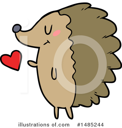 Royalty-Free (RF) Hedgehog Clipart Illustration by lineartestpilot - Stock Sample #1485244