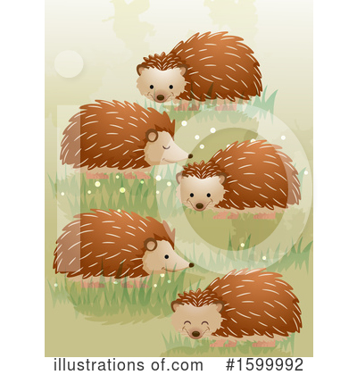 Royalty-Free (RF) Hedgehog Clipart Illustration by BNP Design Studio - Stock Sample #1599992