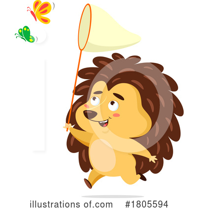 Royalty-Free (RF) Hedgehog Clipart Illustration by Hit Toon - Stock Sample #1805594