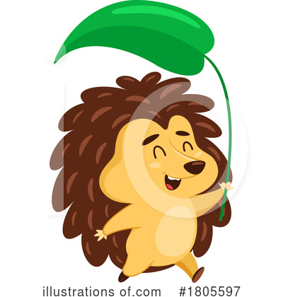 Royalty-Free (RF) Hedgehog Clipart Illustration by Hit Toon - Stock Sample #1805597