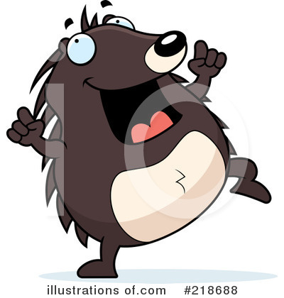 Hedgehog Clipart #218688 by Cory Thoman