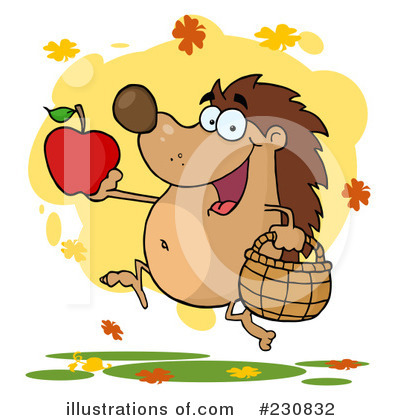 Royalty-Free (RF) Hedgehog Clipart Illustration by Hit Toon - Stock Sample #230832
