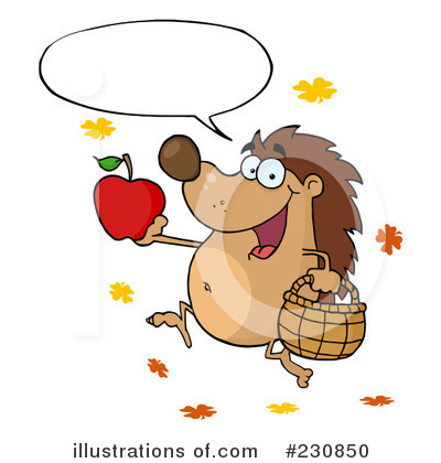 Royalty-Free (RF) Hedgehog Clipart Illustration by Hit Toon - Stock Sample #230850