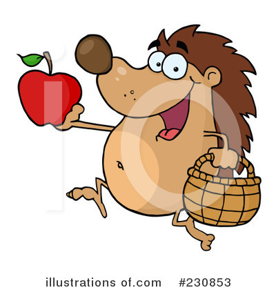 Royalty-Free (RF) Hedgehog Clipart Illustration by Hit Toon - Stock Sample #230853