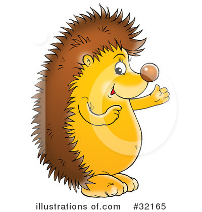 Royalty-Free (RF) Hedgehog Clipart Illustration by Alex Bannykh - Stock Sample #32165