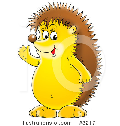 Royalty-Free (RF) Hedgehog Clipart Illustration by Alex Bannykh - Stock Sample #32171