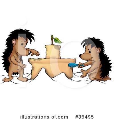 Royalty-Free (RF) Hedgehog Clipart Illustration by dero - Stock Sample #36495