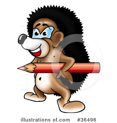 Royalty-Free (RF) Hedgehog Clipart Illustration by dero - Stock Sample #36496