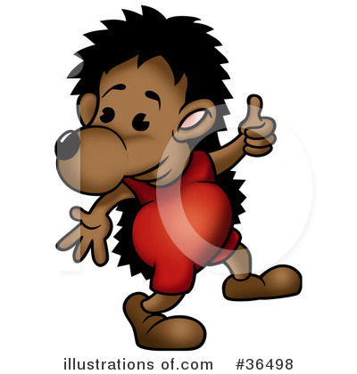 Royalty-Free (RF) Hedgehog Clipart Illustration by dero - Stock Sample #36498