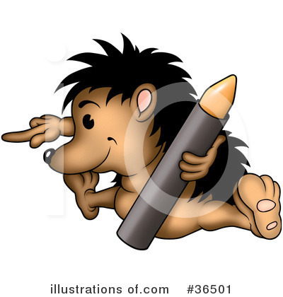 Royalty-Free (RF) Hedgehog Clipart Illustration by dero - Stock Sample #36501