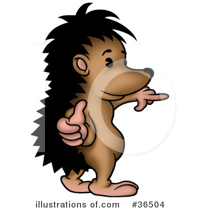 Royalty-Free (RF) Hedgehog Clipart Illustration by dero - Stock Sample #36504