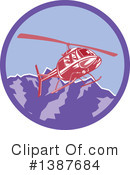 Helicopter Clipart #1387684 by patrimonio