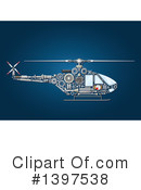 Helicopter Clipart #1397538 by Vector Tradition SM
