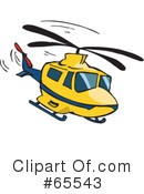 Helicopter Clipart #65543 by Dennis Holmes Designs