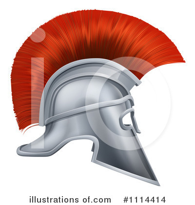 Spartan Helmet Clipart #1114414 by AtStockIllustration