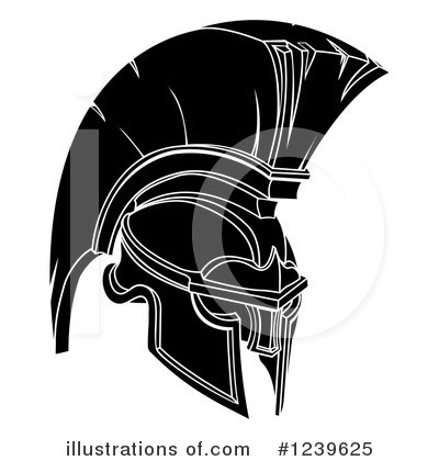 Spartan Helmet Clipart #1239625 by AtStockIllustration