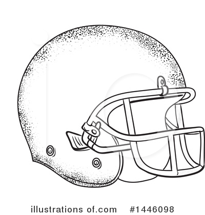 American Football Helmet Clipart #1446098 by patrimonio