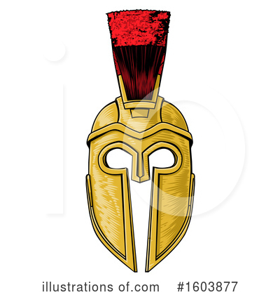 Trojan Helmet Clipart #1603877 by AtStockIllustration