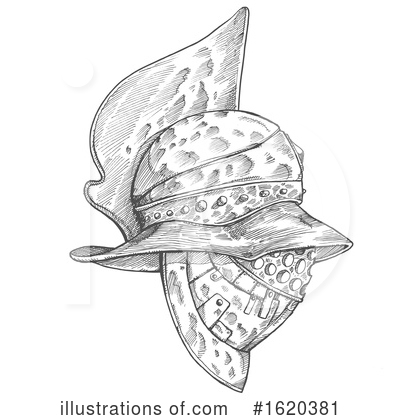 Helmet Clipart #1620381 by Domenico Condello