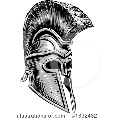 Trojan Helmet Clipart #1632432 by AtStockIllustration