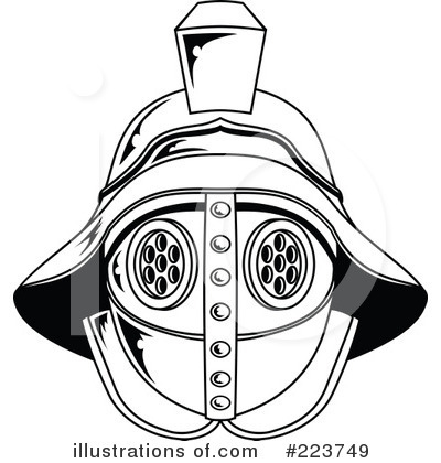 Royalty-Free (RF) Helmet Clipart Illustration by AtStockIllustration - Stock Sample #223749