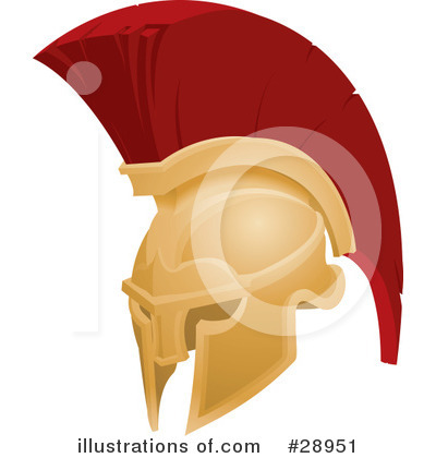Spartan Helmet Clipart #28951 by AtStockIllustration