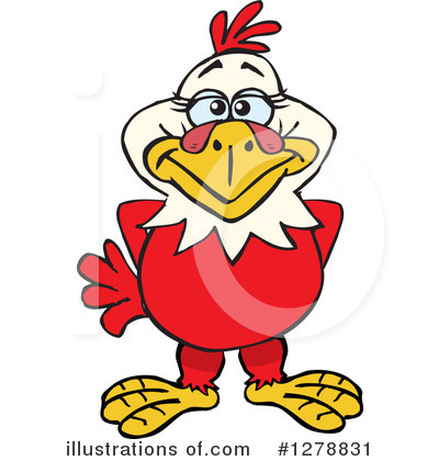 Chicken Clipart #1278831 by Dennis Holmes Designs