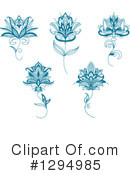 Henna Flower Clipart #1294985 by Vector Tradition SM
