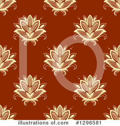 Royalty-Free (RF) Henna Flower Clipart Illustration by Vector Tradition SM - Stock Sample #1296581