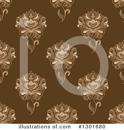 Royalty-Free (RF) Henna Flower Clipart Illustration by Vector Tradition SM - Stock Sample #1301680