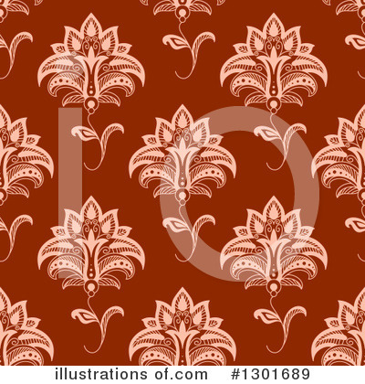 Royalty-Free (RF) Henna Flower Clipart Illustration by Vector Tradition SM - Stock Sample #1301689