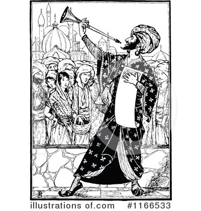 Royalty-Free (RF) Herald Clipart Illustration by Prawny Vintage - Stock Sample #1166533