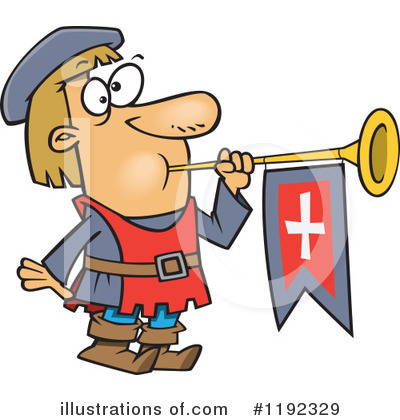 Royalty-Free (RF) Herald Clipart Illustration by toonaday - Stock Sample #1192329