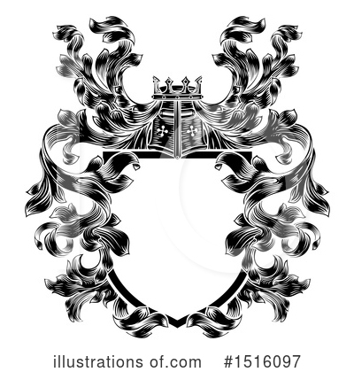 Royalty-Free (RF) Heraldic Clipart Illustration by AtStockIllustration - Stock Sample #1516097