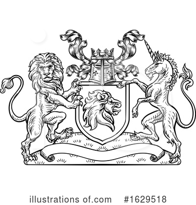 Royalty-Free (RF) Heraldic Clipart Illustration by AtStockIllustration - Stock Sample #1629518