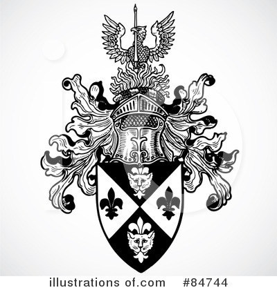 Royalty-Free (RF) Heraldic Clipart Illustration by BestVector - Stock Sample #84744