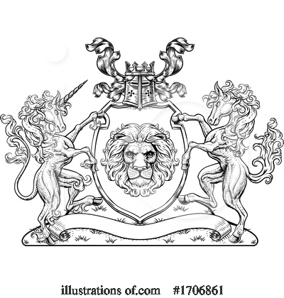 Royalty-Free (RF) Heraldry Clipart Illustration by AtStockIllustration - Stock Sample #1706861