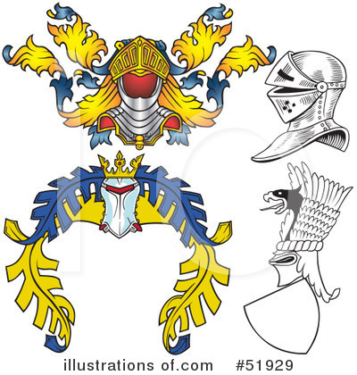 Royalty-Free (RF) Heraldry Clipart Illustration by dero - Stock Sample #51929