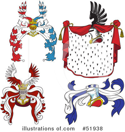 Royalty-Free (RF) Heraldry Clipart Illustration by dero - Stock Sample #51938