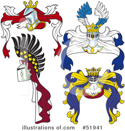 Royalty-Free (RF) Heraldry Clipart Illustration by dero - Stock Sample #51941